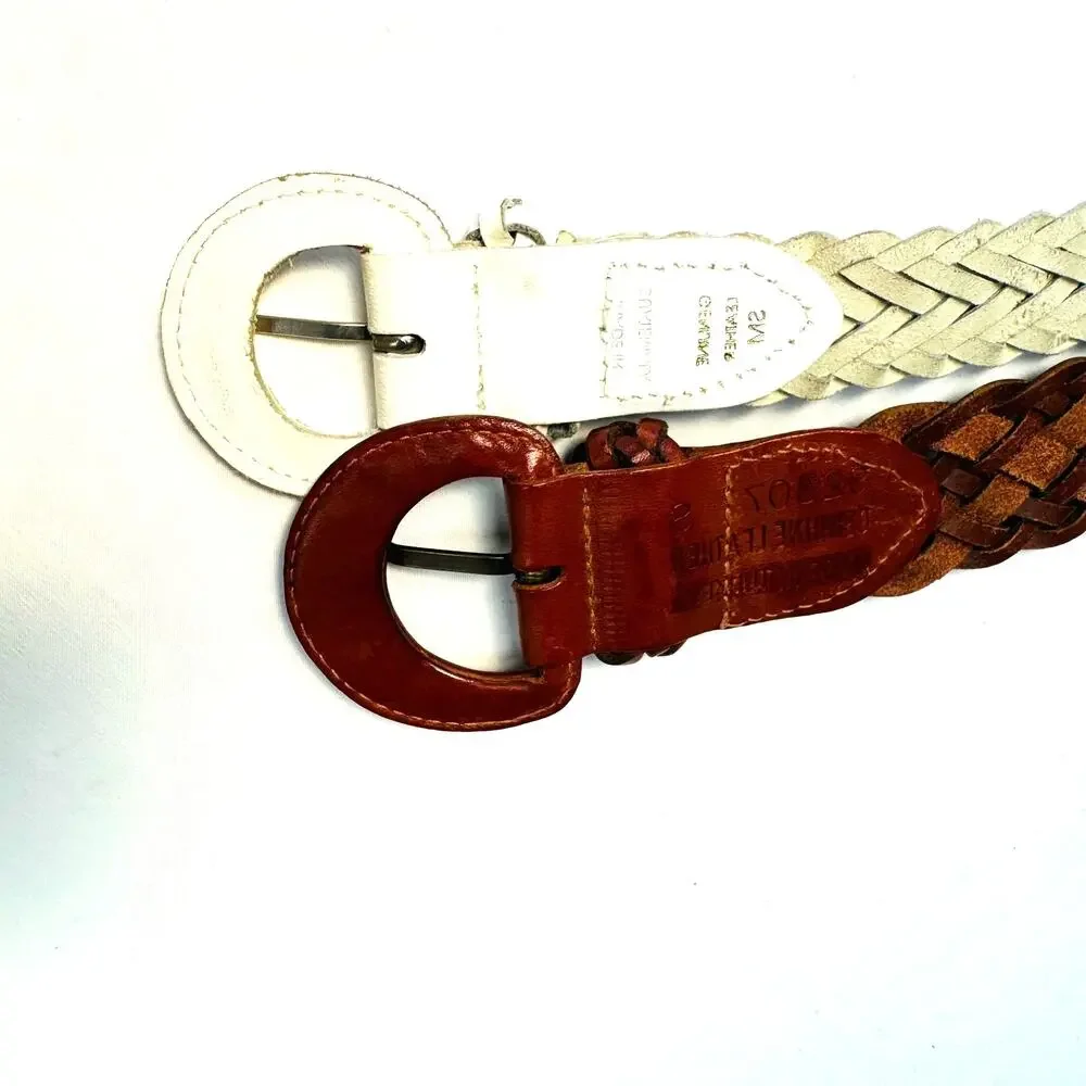 BUNDLE of TWO Braided Leather 36